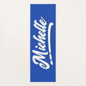 Tapis De Yoga Tropical Green Jaune Nom Jungle Feuilles (Dos)