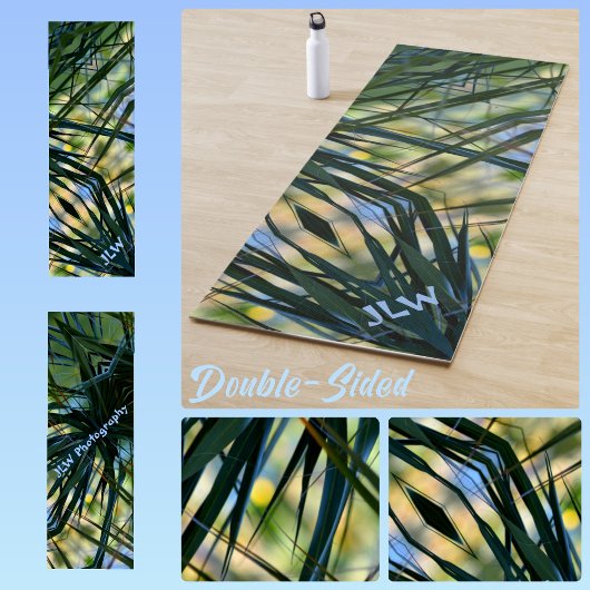 Tapis De Yoga Tropical Shades Palm Fronds