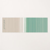 Tapis De Yoga Tropical Turquoise Ocean Beach Nom Yoga Mat (Devant (Horizontal))