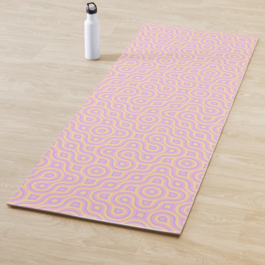 Tapis De Yoga Truchet Coloré Funky (En situation)