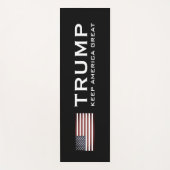 Tapis de yoga Trump avec drapeau américain - Keep (Devant)