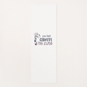 Tapis De Yoga Tu paries Giraffe Je suis mignonne