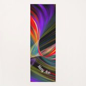 Tapis De Yoga Tunnel de néon clair rose Abstrait (Devant)