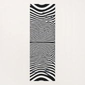 Tapis De Yoga Tunnel d'illusion optique - Noir et blanc hypnotiq (Dos)