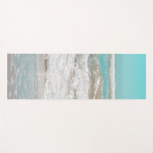 Tapis De Yoga Turquoise Blue Sky Ocean Waves Foam (Devant (Horizontal))