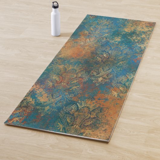 Tapis De Yoga Turquoise Cooper Patina (En situation)