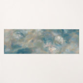 Tapis De Yoga Turquoise Marble Swirl Pattern (Devant (Horizontal))