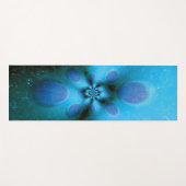 Tapis De Yoga Turquoise Tie Dye Christian Cross (Devant (Horizontal))