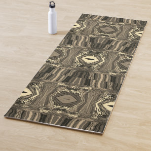 Tapis De Yoga Twirlers colorés Abstraits P & P Half Brick Sepia