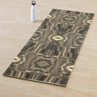 Tapis De Yoga Twirlers colorés Abstraits P & P Half Brick Sepia