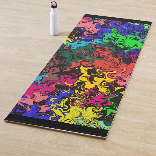 Tapis De Yoga Twirly coloré Abstrait / (En situation)