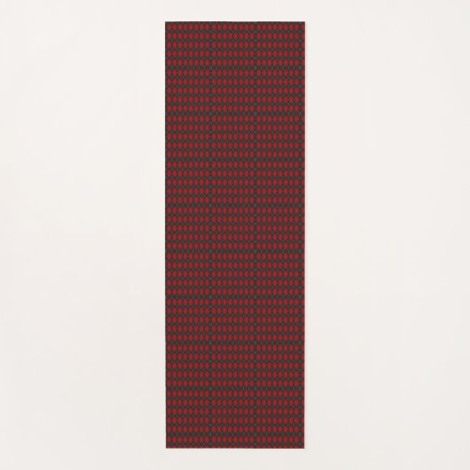 Tapis De Yoga Two red and black geometric pattern ties (Devant)