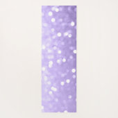 Tapis De Yoga Ultra violet violet brillant bokeh Monogramme (Dos)
