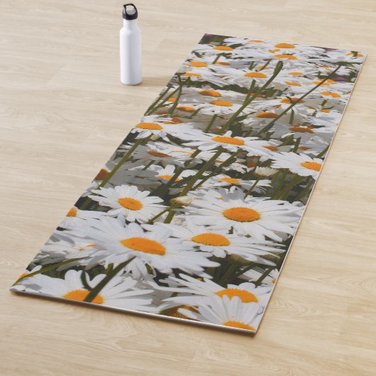 Tapis De Yoga Un champ de marguerites oculaires (En situation)