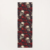Tapis De Yoga Un crâne et une série Rose 10 (Dos)