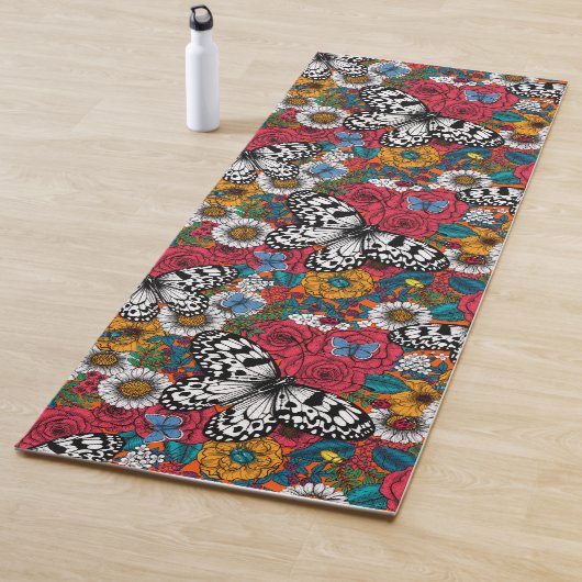 Tapis De Yoga Un jardin coloré (En situation)