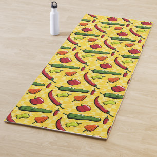 Tapis De Yoga Un monde de poivrons poivrons Yoga Mat