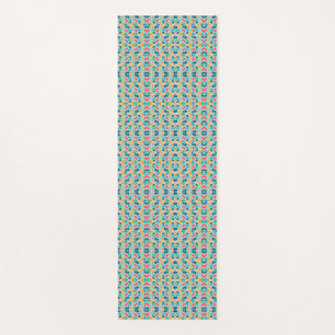 Tapis De Yoga Un motif coloré et complexe de petites formes abst