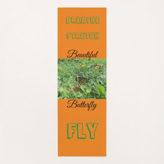 Tapis De Yoga Un papillon monarque (Devant)