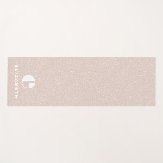 Tapis De Yoga Un rose poster de animal branché personnalisé (Devant (Horizontal))