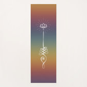 Tapis de Yoga Unalome Plain - Coucher de soleil ar (Devant)