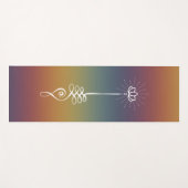 Tapis de Yoga Unalome Plain - Coucher de soleil ar (Devant (Horizontal))