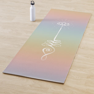 Tapis de yoga Unalome Plain - Sorbet arc-en-ciel +