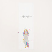 Tapis De Yoga Unicorn yoga pose mignon fun blanc namaste (Devant)