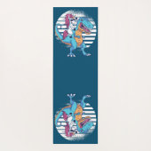 Tapis De Yoga Unicorne À cheval A T-Rex (Dos)