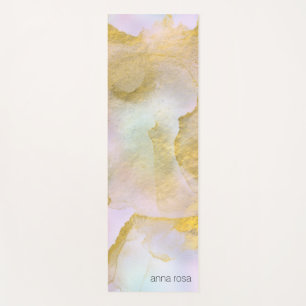 Tapis De Yoga *~* Unicorne Arc en ciel Holograghic Pastel Gold A