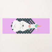 Tapis De Yoga Unicorne en Pose de Yoga (Dos (Horizontal))