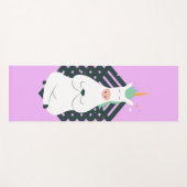 Tapis De Yoga Unicorne en Pose de Yoga (Devant (Horizontal))