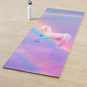 Tapis De Yoga Unicorne et Rainbow