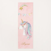 Tapis De Yoga Unicorne rose (Devant)