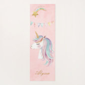 Tapis De Yoga Unicorne rose (Dos)
