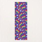 Tapis De Yoga Unicornes arc-en-ciel (Devant)