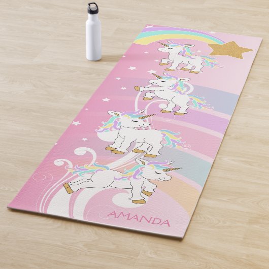 Tapis De Yoga Unicornes magiques (En situation)