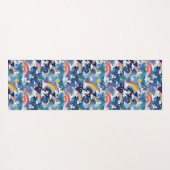 Tapis De Yoga Unicornes magiques et arcs-en-ciel (Dos (Horizontal))