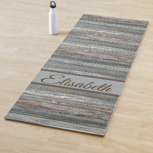 Tapis De Yoga unique, belle, coloré, peint motif un vert