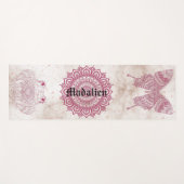 Tapis De Yoga Unique motif de méditation megical Mandala Monogra (Devant (Horizontal))