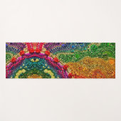 Tapis De Yoga Unique Rainbow Mardi Gras perle art YOGA MAT- (Devant (Horizontal))