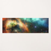 Tapis De Yoga Univers de nébuleuse coloré (Devant (Horizontal))