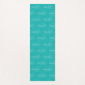 Tapis De Yoga UnSTOPPABLE will - Bold CloudS - White Script (Devant)