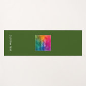 Tapis De Yoga Upload Your Business Logo Custom Text Template (Devant (Horizontal))