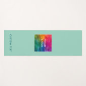 Tapis De Yoga Upload Your Logo Custom Text Monogram Modern (Devant (Horizontal))