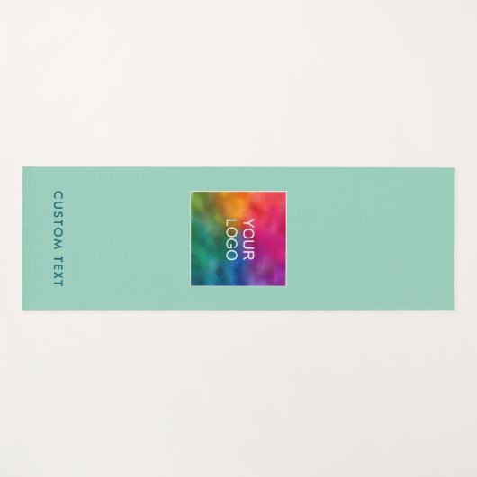 Tapis De Yoga Upload Your Logo Custom Text Monogram Modern (Devant (Horizontal))