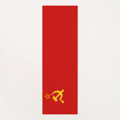 Tapis De Yoga URSS Union soviétique Drapeau faucon communiste fa (Devant)