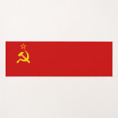 Tapis De Yoga URSS Union soviétique Drapeau faucon communiste fa (Devant (Horizontal))