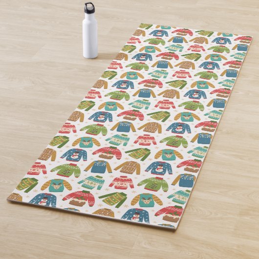 Tapis De Yoga Vacances de Noël moches mais mignonnes (En situation)