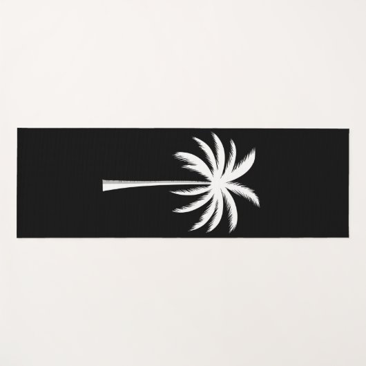 Tapis De Yoga Vacances été cool Sunset Beach Palm Tree (Devant (Horizontal))